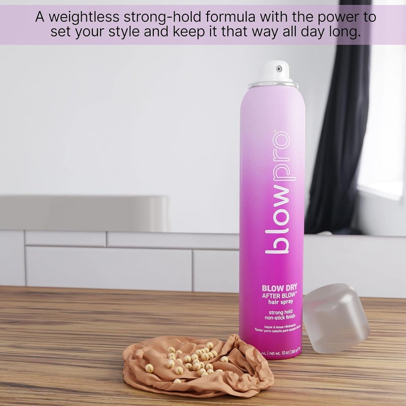 blowpro After Blow Strong Hold Finishing Spray 10oz, Adds Shine, Volume & Frizz Control without Buildup, Soy Protein Helps Strengthen Hair, 100% Keratin Treatment Complaint & Safe for All-Hair Types! - Image 4
