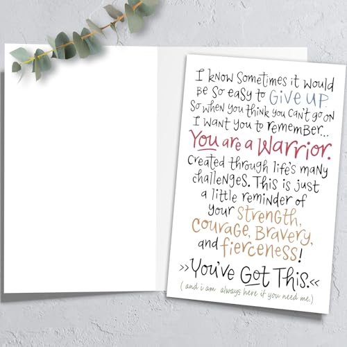 HEJOYN Encouragement Card for Women Men, Get Well Soon Card Gift, Affirmation Card - Image 5