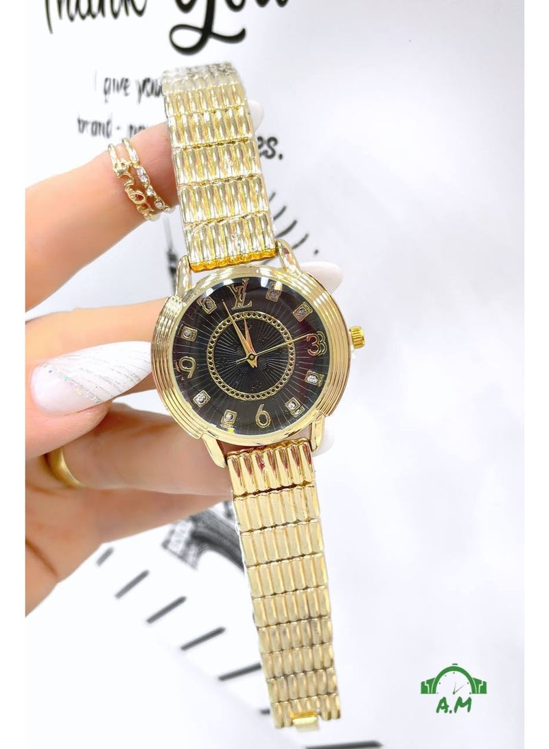 ساعة نسائية تناظرية من الفولاذ المقاوم للصدأ - Image 2