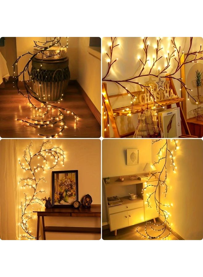 Warm White USB Vine Decorative Lights 96 LEDs Indoor Outdoor IPX4 Rated - Image 4