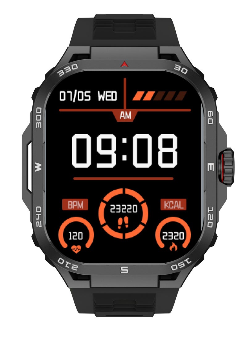 Smart Watches for Men (Answer/Make Calls) 2.1 Ultra Fitness Smart Watch for Android and iPhone, Waterproof Fitness Tracker with Blood Pressure/Stress/Heart Rate/Sleep/100+ Sport Modes, Watches for Men
