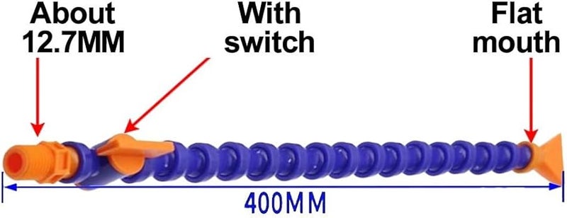 Coolant Tube For Lathe Milling CNC Machines Non Conductive Switch Flat Mouth - Image 5