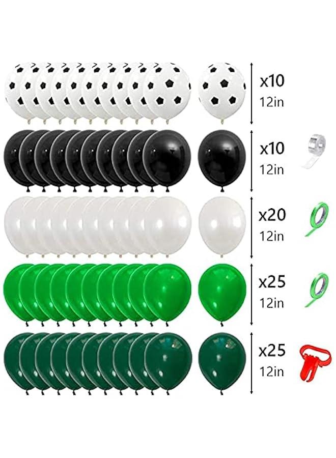 RYNX Soccer Birthday Party Decorations Kit Sports Theme Supplies Set Soccer Banner and Cake Topper 94 Soccer Party Decorations - Image 2
