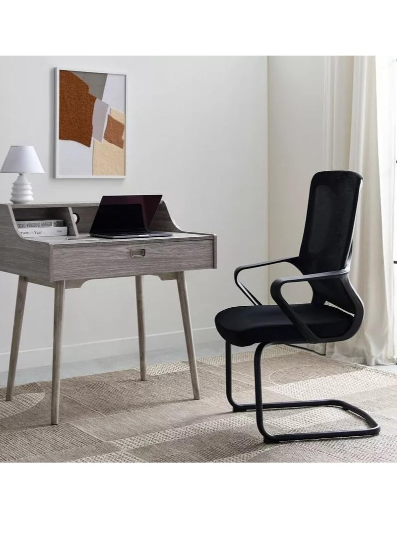 Neo Front Black Visitor Chair Comfortable High-Density Foam Seat with Polypropylene Frame, Ideal for Offices, Lobbies, and Waiting Rooms  Z261 - Black  - Image 2