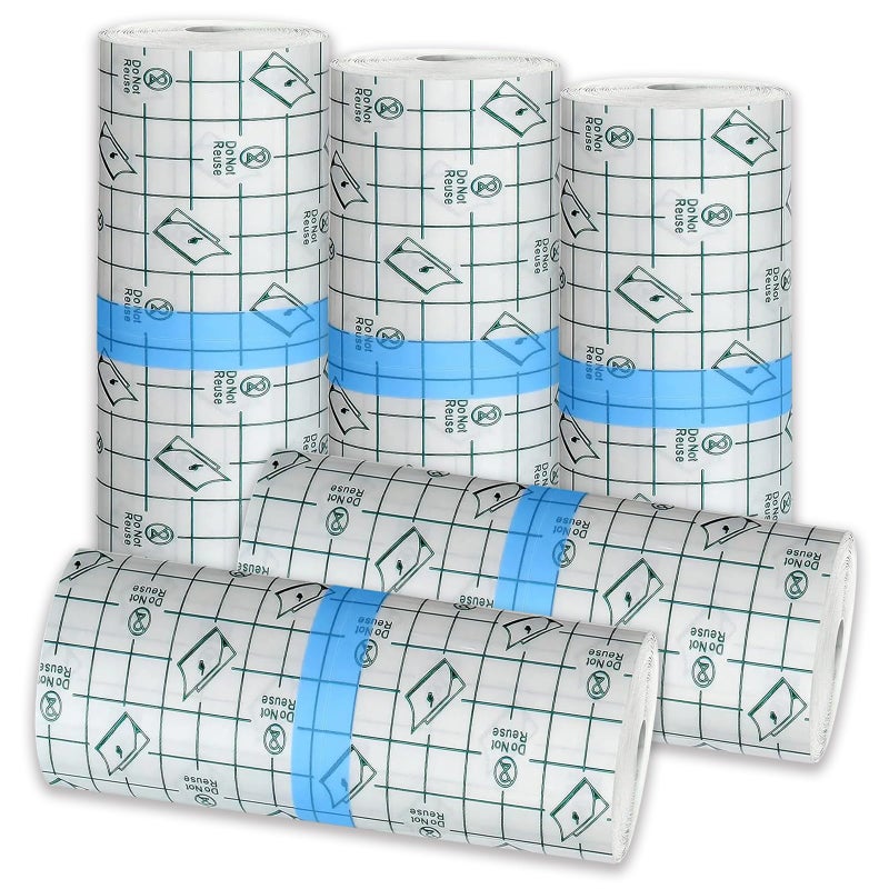 Autdor 5 Rolls Tattoo Aftercare Bandage Autdor 6x 1 Yard Second Skin Tattoo Cover Up Patch Waterproof Tattoo Bandages Breathable Tattoo Cover Up Tape Transparent Tattoo Wrap for Protection Film - Image 3