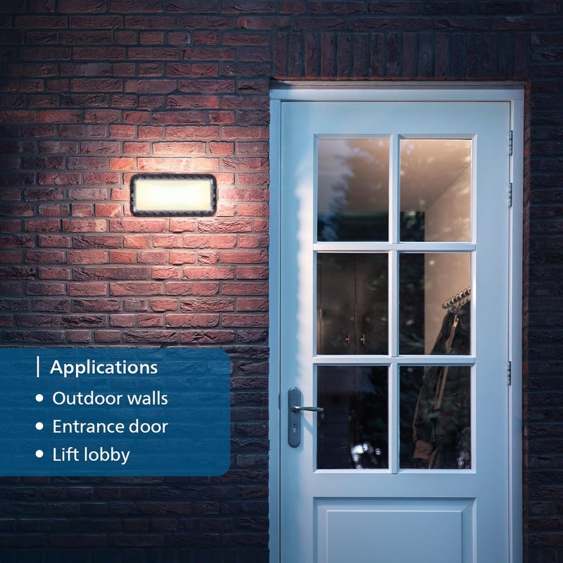 PHILIPS Decorative Wall Light/Wall Lamp | SHINE Outdoor Wall Light for Home Decoration | Colour : Crystal White, Pack of 1 - Image 3