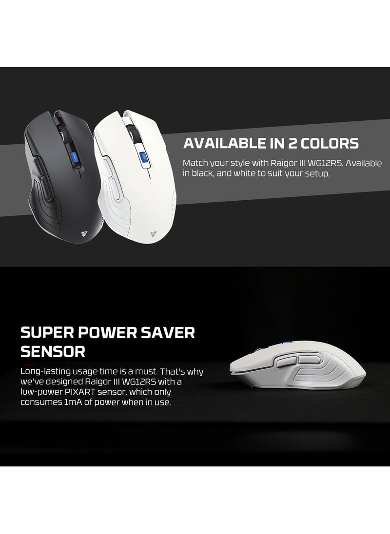 FANTECH - Wireless Gaming Mouse – E500mAh Rechargeable Battery, 2000 DPI, 6 Buttons, 3M Silent Clicks | Long-Lasting & Ergonomic Design.Compatible with Computer PC MacBook Laptop Windows 11 10 macOS Linux - Image 1