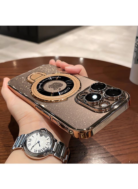 Magnetic Absorbing Invisible Bracket Suitable For Apple Phone Case Electroplated Glitter Premium All-inclusive Case Multiple Models Available