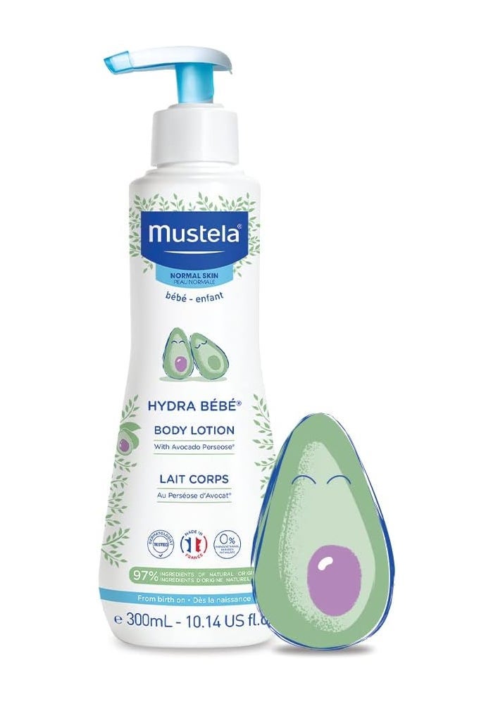 Mustela Hydra Bebe Body Lotion with Organically Farmed Avocado, 300 ml, Pack of 2 - Image 3