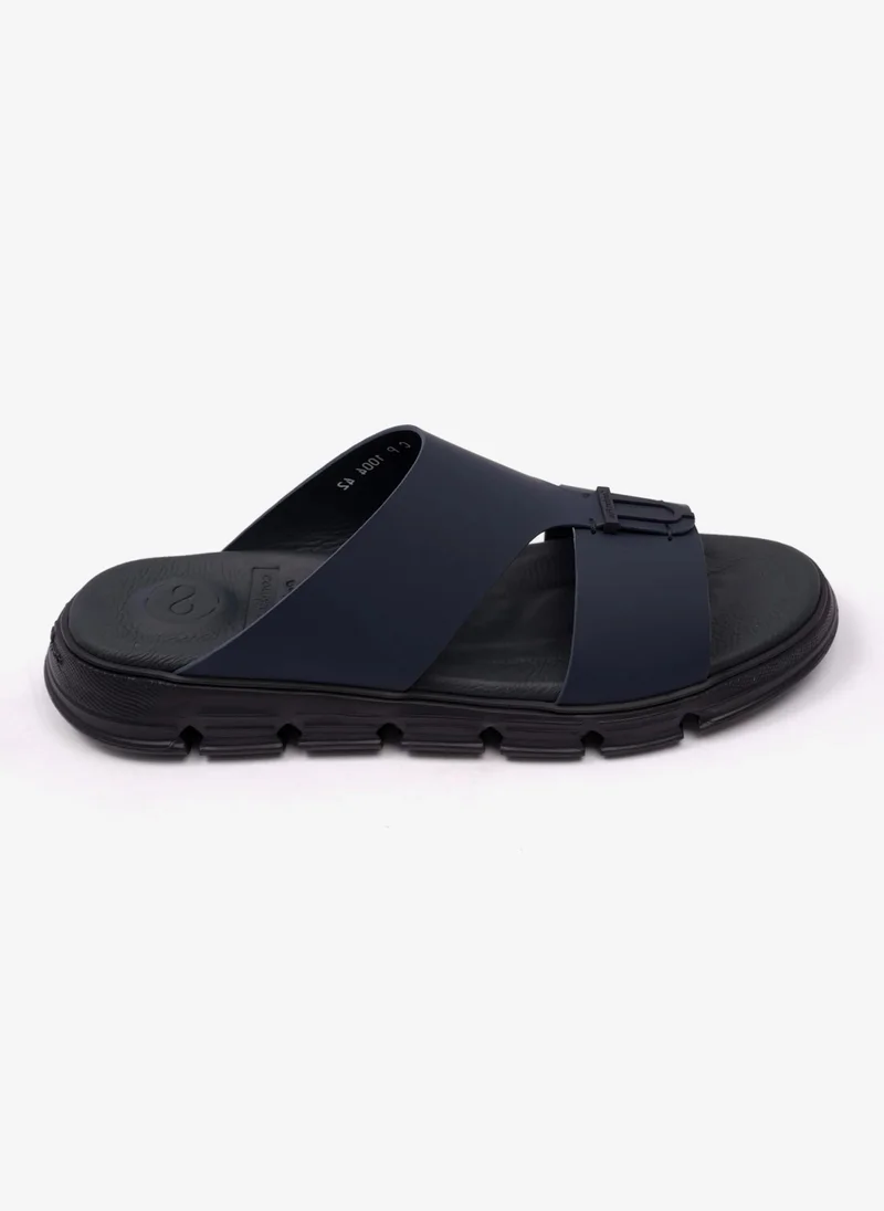 كومفورت بلس COMFORT PLUS ELEGENT TRIM MENS MATT LEATHER SANDALS NAVY