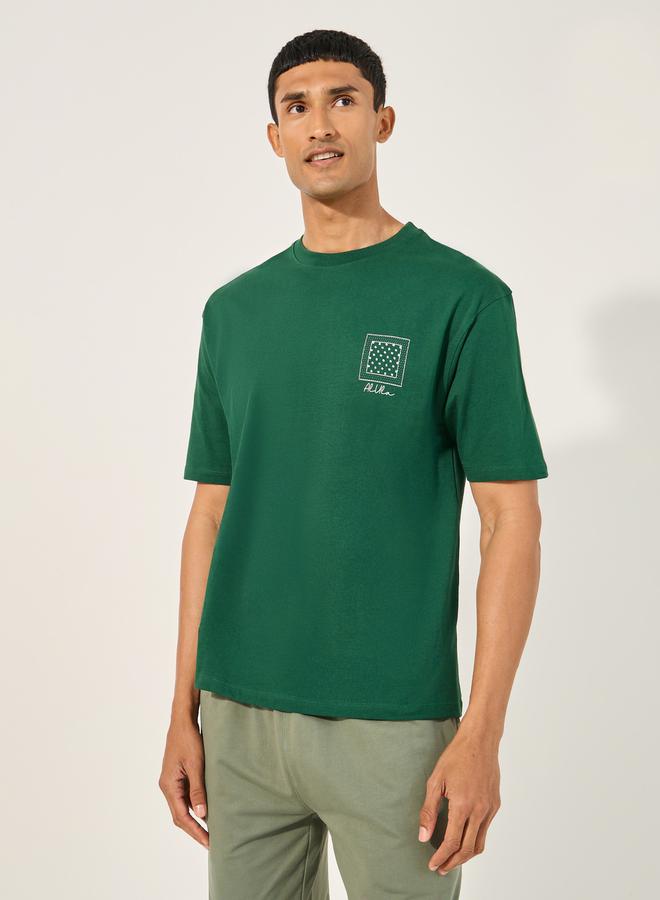 Styli Bandana Print Oversized Cotton T-Shirt  - Image 2
