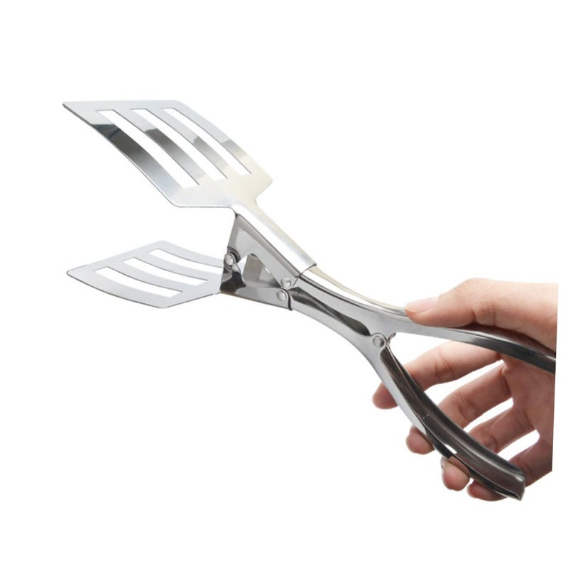 Stainless Steel Food Tongs with Heat Resistant Grip for Kitchen Serving and Party Use - Image 4