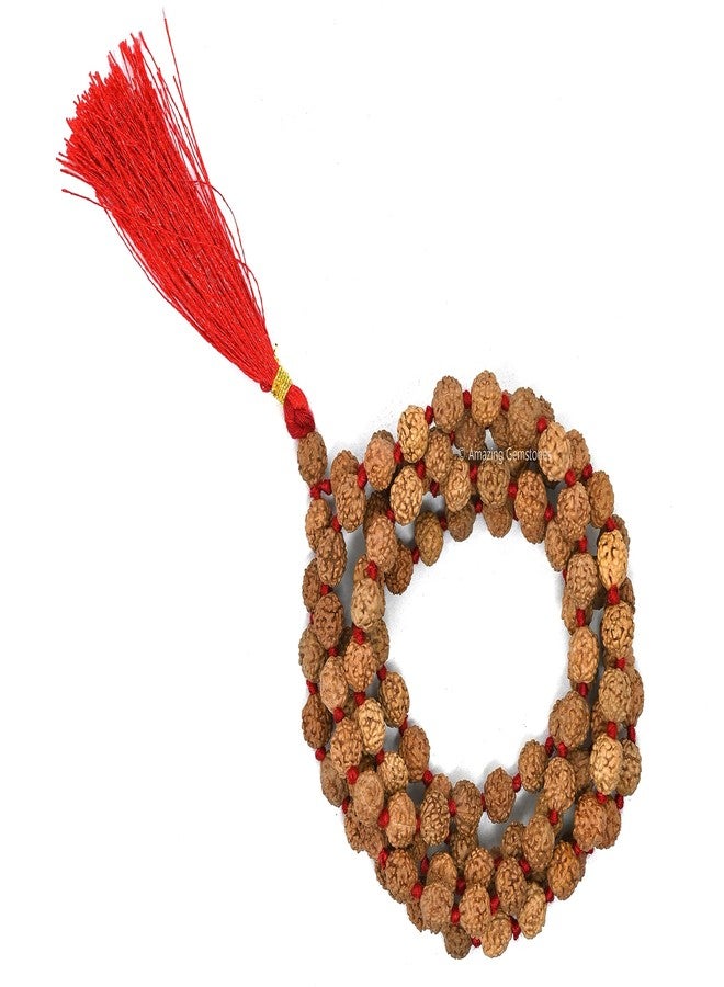 Amazing Gemstone 108 Beads Handmade Mala (Knotted, Rudraksha) - Image 4