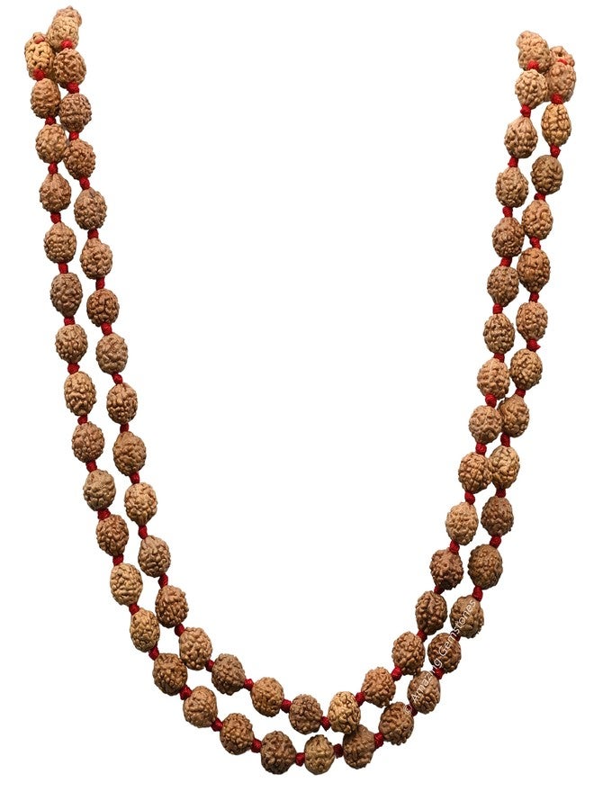 Amazing Gemstone 108 Beads Handmade Mala (Knotted, Rudraksha) - Image 5