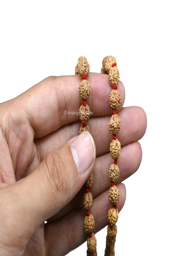 Amazing Gemstone 108 Beads Handmade Mala (Knotted, Rudraksha) - Image 3