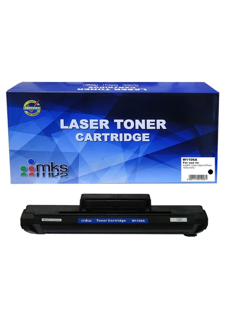MKS Toner Cartridge 106A W1106A - Image 1