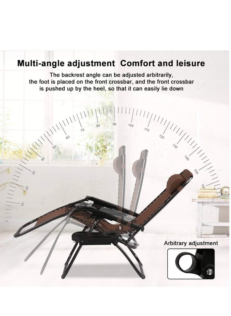 Outdoor Chair Zero Gravity Chair Lounge Patio Chairs, Adjustable Reclining Chairs