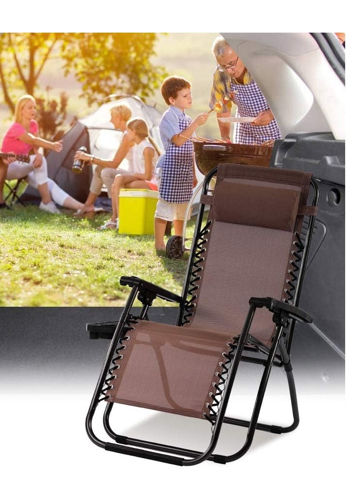 Outdoor Chair Zero Gravity Chair Lounge Patio Chairs, Adjustable Reclining Chairs