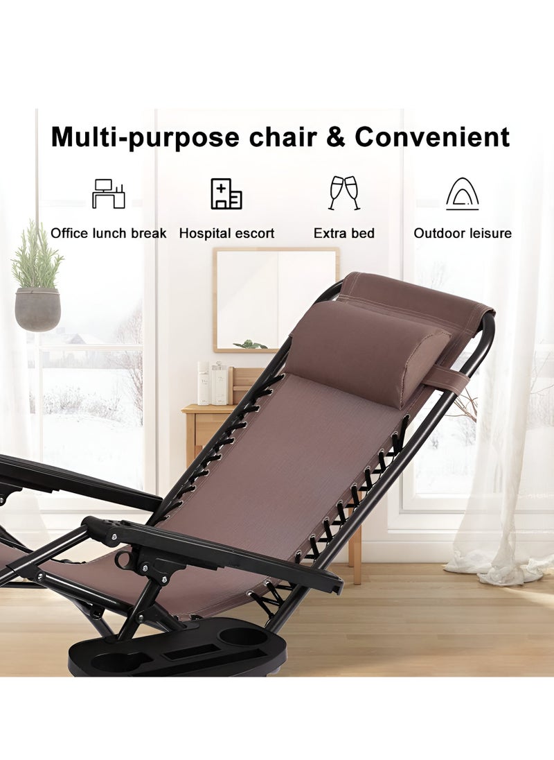 Outdoor Chair Zero Gravity Chair Lounge Patio Chairs, Adjustable Reclining Chairs