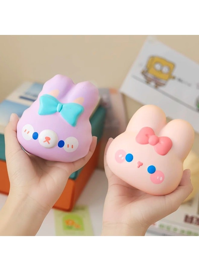 Slow Rising Squishy Toy - Cute Cartoon Design Soft Squishy Fun To Squeeze Play-Color:❤Pink Khaki - Image 4