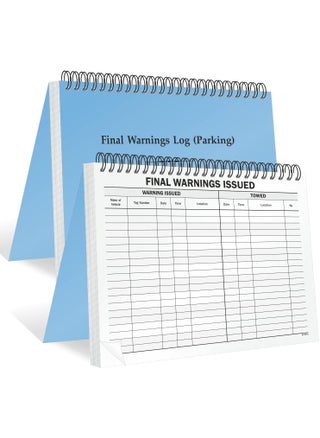 SmartSign Final Warnings Parking Log Book  85 x 11 inch Large WireBound Registry DiaryJournal DoubleSided Digitally Printed Pages Up to 1000 Entries - pzsku/Z61411BFB02511D28D2AAZ/45/1747233764/634da7d3-0b23-4080-a716-5289d8b1f13c