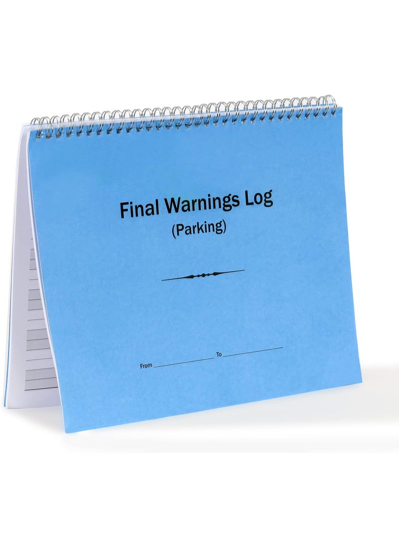 SmartSign SmartSign Final Warnings Parking Log Book  85 x 11 inch Large WireBound Registry DiaryJournal DoubleSided Digitally Printed Pages Up to 1000 Entries  - Image 5
