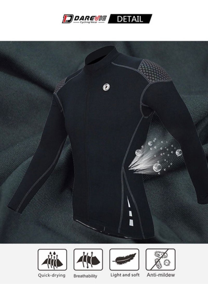 Long Sleeve Reflective Cycling Shirt DAREVIE  L  - Image 3