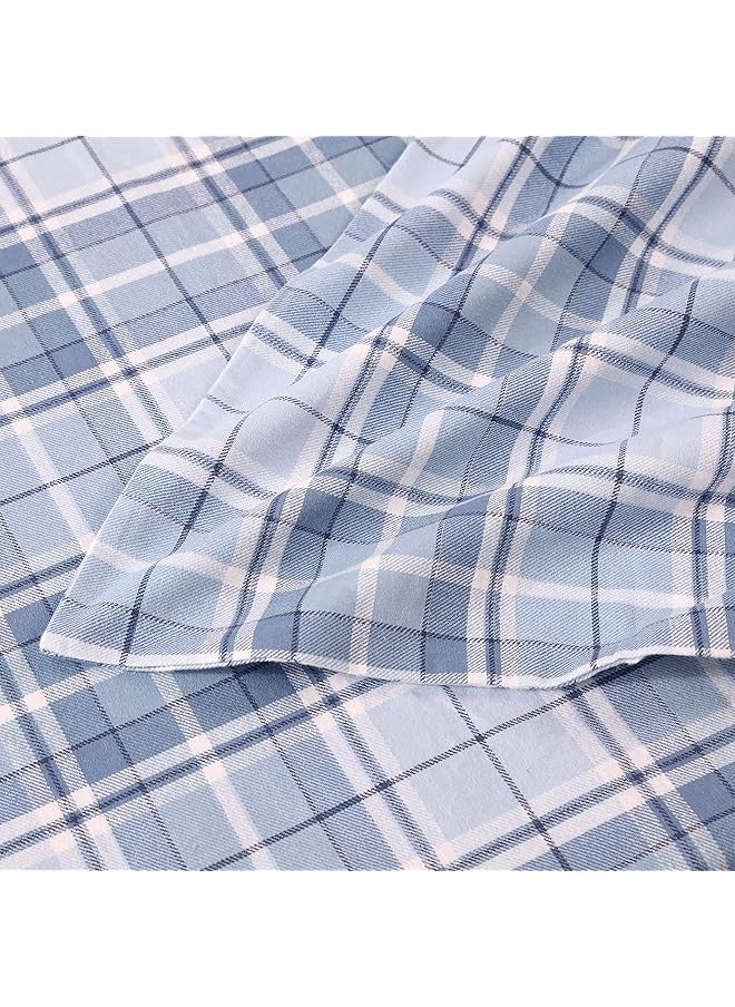 Home Full Sheets Cotton Flannel Bedding Set Brushed For Extra Softness And Comfort Mulholland Plaid Blue Full - pzsku/Z61412DF81D6F22B58BF6Z/45/_/1741446847/57bfd995-d5ea-431d-af72-1884223611dd