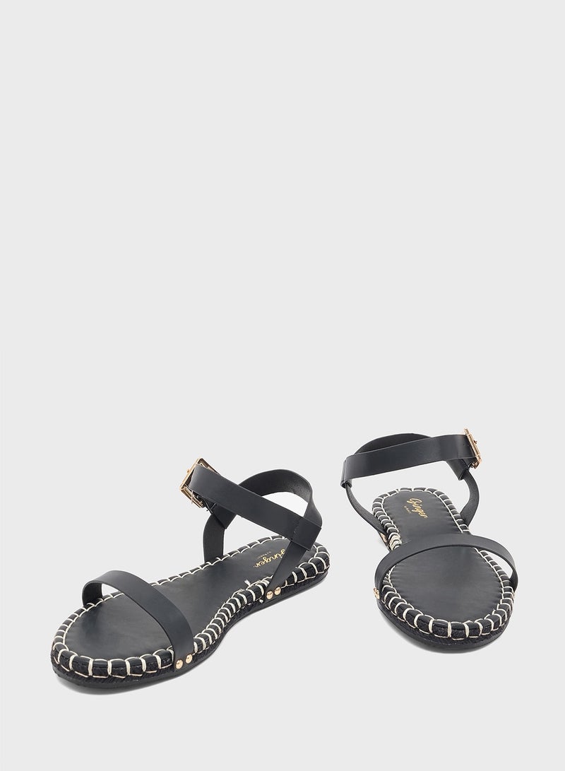 Ginger Double Strap Casual Flat Sandal - Image 4