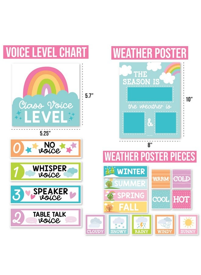 Hadley Designs Colorful Classroom Calendar Set Bulletin Board Bulletin Board Calendar For Classroom Elementary Teacher Calendar Bulletin Board Sets Preschool Calendar For Classroom School Calendar For Classroom - Image 4