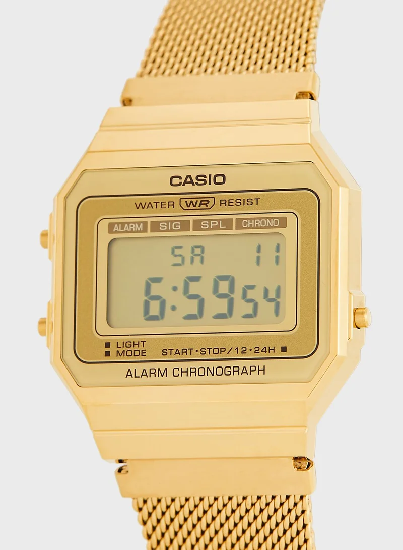 CASIO Steel Strap Digital Watch