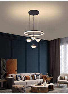 Best Power Modern LED Chandelier Ceiling Light 6213 – 4 Pendant Lamps, 3 Lighting Levels, 80cm Adjustable Length, 102W – Contemporary Hanging Light for Living Room, Dining Room & Bedroom  - Image 1