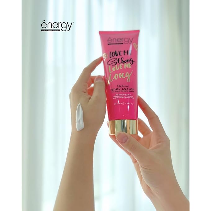 ENERGY COSMETICS Love Me Strong, Love Me Long Perfumed Body Lotion  200ml Sweet Oriental Fragrance with Deep Hydration  Fast-Absorbing, Long-Lasting & Non-Greasy Skin Moisturizer - Image 2