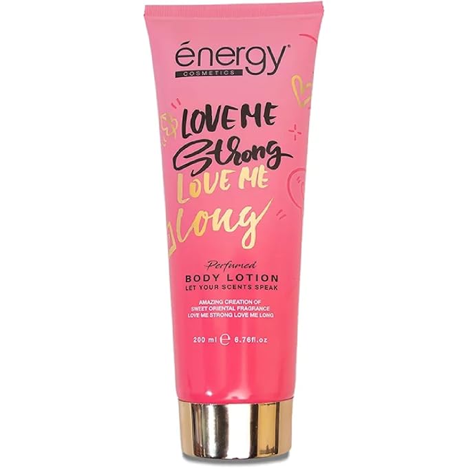 ENERGY COSMETICS Love Me Strong, Love Me Long Perfumed Body Lotion  200ml Sweet Oriental Fragrance with Deep Hydration  Fast-Absorbing, Long-Lasting & Non-Greasy Skin Moisturizer - Image 1