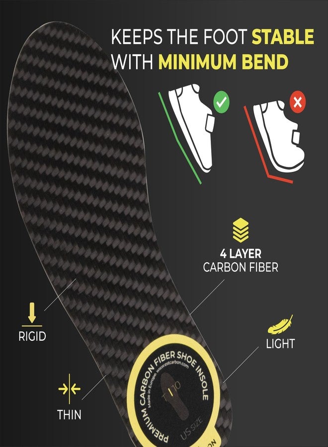 EstCarbon - Kids Carbon Fiber Insoles - Youth Size 3, 2 Pieces - Orthotic Shoe Inserts - Tip Toe Walking Correction - Sports Footplate for Soccer Cleats, Sneakers, Shoes - Image 5