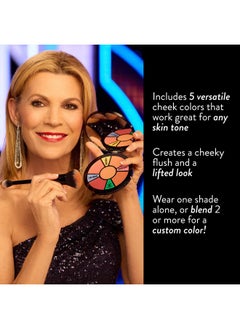 LAURA GELLER NEW YORK LAURA GELLER NEW YORK x Wheel of Fortune Limited Edition Collab The Wheel Blush Palette 5 pc Multi-Finish Blushes  - Image 3