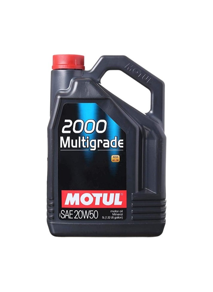 MOTUL - MOTUL 2000 MULTIGRADE 20W-50 5L - Image 1