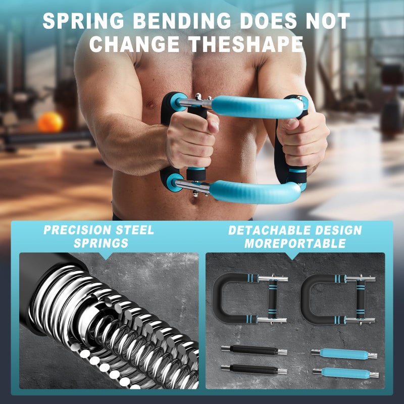 Hot Wave HOTWAVE Twister Arm Trainer with 4 Spring, Chest Workout Equipment Exerciser for Men, Adjustable Arm and Chest Twister Trainer for Women - Portable Home Fitness Equipment for Upper Body Muscle - Image 5