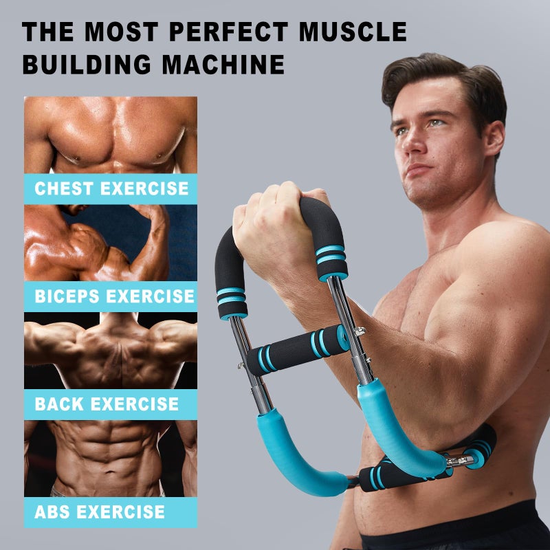 Hot Wave HOTWAVE Twister Arm Trainer with 4 Spring, Chest Workout Equipment Exerciser for Men, Adjustable Arm and Chest Twister Trainer for Women - Portable Home Fitness Equipment for Upper Body Muscle - Image 3