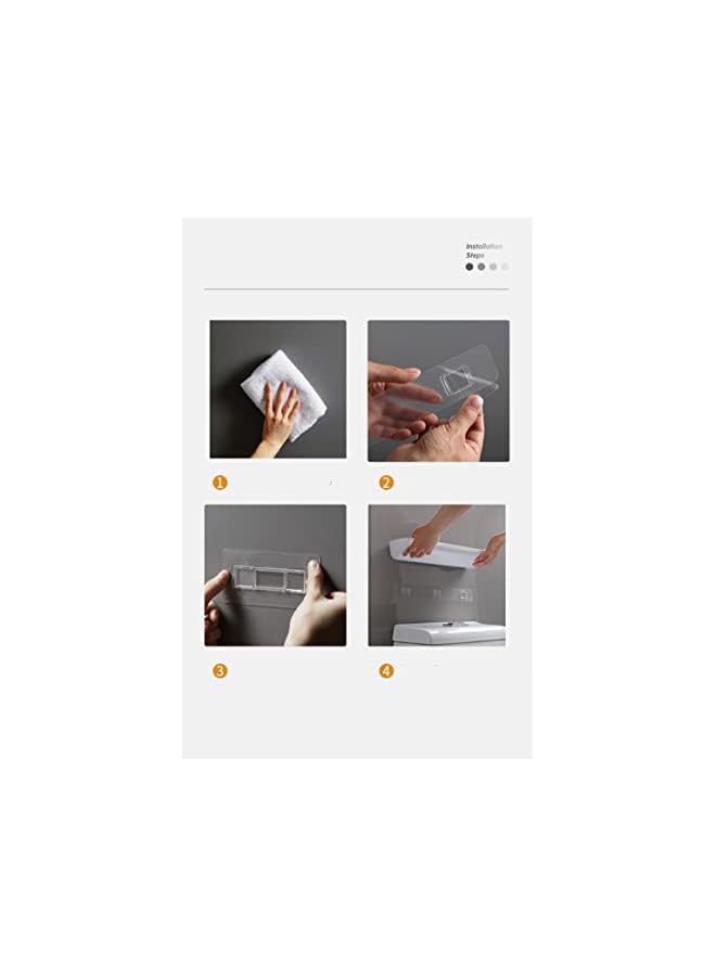 راكسوم رف منظم للحمام متعدد الأغراض لمرحاض المطبخ، مثبت على الحائط - Image 4