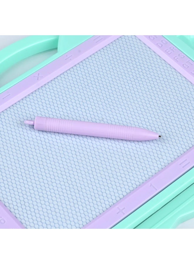 Donia Drawing Board Doodle Board Writing Painting And Learning Board With 3 Magnet Shapes For Kids Light Purple color - Image 2