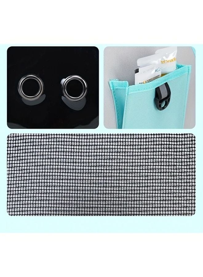 حقيبة ظهر القط الوردي متعددة الاستخدامات مصنوعة من البوليستر المتين حاملة حيوانات أليفة قابلة للتنفس مع حزام حمل متقاطع - Image 3