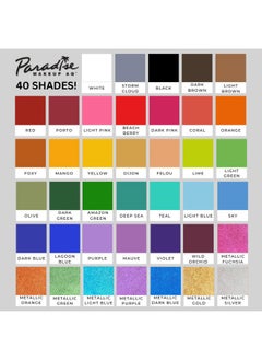 mehron Makeup Paradise Makeup AQ Pro Size | Stage & Screen, Face & Body Painting, Special FX, Beauty, Cosplay, and Halloween | Water Activated Face Paint & Body Paint 1.4 oz (40 g) (Coral)  - Image 5
