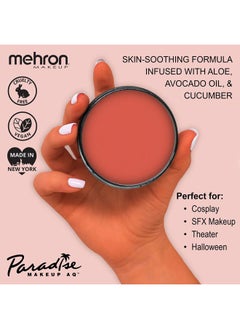 mehron Makeup Paradise Makeup AQ Pro Size | Stage & Screen, Face & Body Painting, Special FX, Beauty, Cosplay, and Halloween | Water Activated Face Paint & Body Paint 1.4 oz (40 g) (Coral)  - Image 2