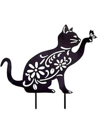Cat Hollow Silhouette Stakes Iron Art Pile Plug-in Posts Standing Statue Garden Decoration Ornaments for Yard Lawn - pzsku/Z6141D45480D63293814DZ/45/_/1728521167/e8b914f3-5c9f-462f-ab7f-21c677f091ba