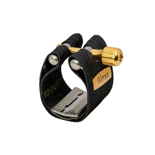 Rovner Ligature & Plastic Cap for Tenor Slim Saxophone - Versa Ligature for Metal Mouthpiece (V-2M) - Image 1