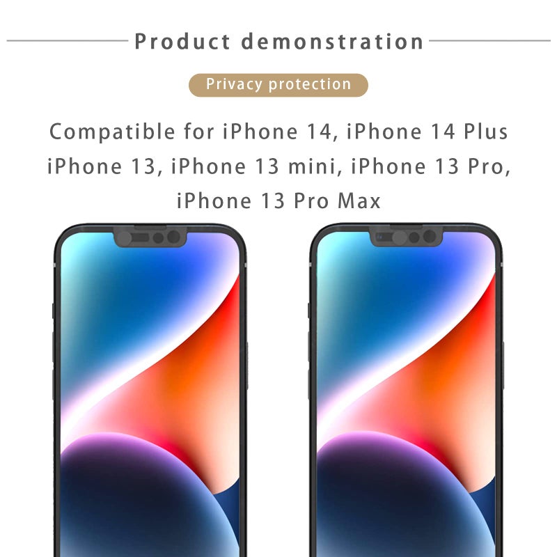 EYSOFT Phone Front Camera Cover,Webcam Cover Compatible for Phone 14,Phone 14 Plus,Phone 13,Phone 13 Mini,Phone 13 Pro,Phone 13 Pro Max,Protect Privacy and Security,Not Affect Face ID, 2 Pack-Black - Image 4