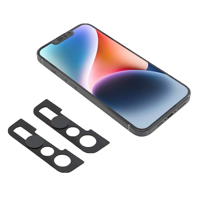 EYSOFT Phone Front Camera Cover,Webcam Cover Compatible for Phone 14,Phone 14 Plus,Phone 13,Phone 13 Mini,Phone 13 Pro,Phone 13 Pro Max,Protect Privacy and Security,Not Affect Face ID, 2 Pack-Black - Image 1