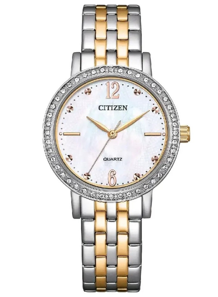 سيتيزن Classic Women's Watch EL3103-57D, 32 mm Mother-of-Pearl Dial, Gold-Tone Stainless Steel Case & Bracelet, 50 m WR - Image 1