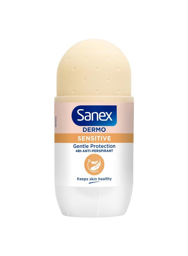 Sanex 50ml Dermo Sensitive Extra Cool Roll On Deodorant - Image 1